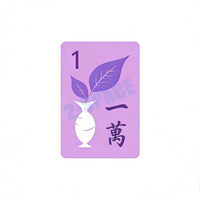 Nouvelles cartes de mahjong américaines professionnelles imprimées, design personnalisé, cartes de poker mahjong en PVC imperméables