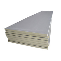 Papan Insulasi Termal Berlapis Fiberglass Busa Poliuretan 4ft 8ft untuk Penggunaan Dinding Eksterior Gudang Tahan Api Tahan Air
