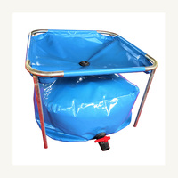Bâche PVC pliable flexible 100-50000 litres forme carrée vessie réservoir d'eau Portable réservoir de vessie d'eau