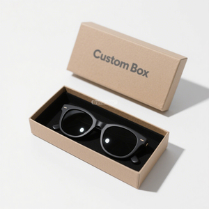 Caja de Gafas de Sol con Tapa y Base Reciclables, Personalizable con Logotipo, Estuche de Embalaje para Gafas Hecho a Mano - Product Image 2
