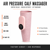 Usine en gros Portable Air Compression chauffage jambe et mollet masseur sans fil genou masseur pour Muscles Relaxation