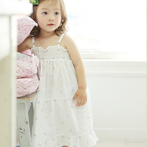 OEM Girl 1 Year White Short Evening Pageant Party Dresses - Product Image 1