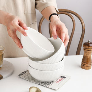 Vente flash Bols <span class=keywords><strong>en</strong></span> céramique sculptée écologiques - Style moderne pour <span class=keywords><strong>pâtes</strong></span>, céréales, ramen et riz - Product Image 4