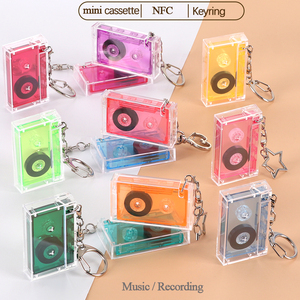 Sunshing tùy chỉnh NFC cổ điển Cassette trường hợp Mini Album <span class=keywords><strong>CD</strong></span> Keychain bài hát Keychain âm nhạc quà tặng cảm ứng Vinyl Album Keychain - Product Image 5