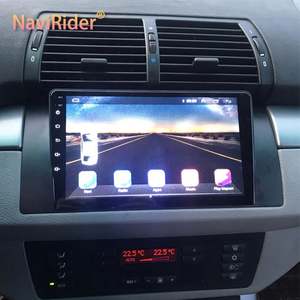 Autoradio sans fil CarPlay avec commande vocale IA 8 Go + 128 Go pour BMW 5 E39 E53 X5 1995-2006, navigation GPS, lecteur multimédia vidéo Android 13 - Product Image 1