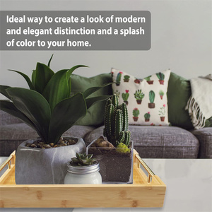 Tre Gỗ Phục Vụ Khay Với Vàng Đánh Bóng Kim Loại Xử Lý Trang Trí Khay Hình Chữ Nhật Bằng Gỗ Ăn Sáng Khay - Product Image 6