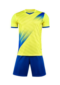 カスタマイズ可能なデザインのチームやクラブ向けのパーソナライズされた印刷オプションを備えたストックサッカージャージを出荷する準備ができました - Product Image 6