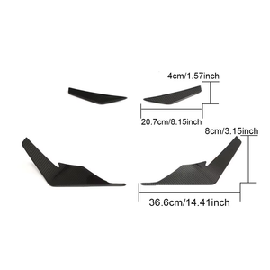 Pre-preg carbon fiber car canards for AUDI R8 V10 2-door 2023 Front Bumper Canards - Product Image 5