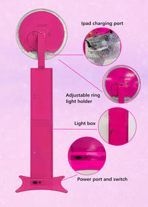 Uçuş durumda ahşap tahıl ile yeni 13 inç parti 11 inç kitap bağlar sahne alüminyum Dslr Salsa Ipad fotoğraf kabini - Product Image 4