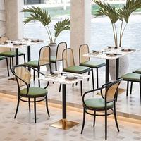 Table en pierre Terrazz Tables et chaises de restaurant, meubles de restaurant, meubles de magasin de café, chaise de dîner