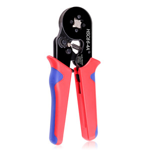 Pince à sertir à quatre côtés de type <span class=keywords><strong>aiguille</strong></span> spéciale pour électricien européen HSC8 6-4A Poignée souple en plastique Bloc de bornes tubulaires Fil - Product Image 6