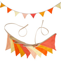 10 pièces pépinière guirlande corde Triangle bruant drapeau bébé bannière Boho décor OEKO-TEX certifié pour bébé anniversaire mariage douche