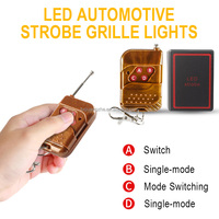 TGZ LED-Blitz-Rückwarnleuchte DRL-Lampe 8X4LED 12V Kühlergrill-Licht LED-LKW-Zusatzleuchte Rot Gelb Weiß Blau