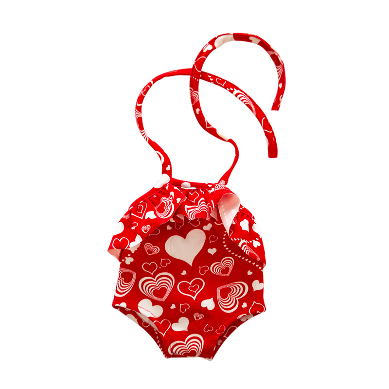 Оптовая продажа, кукольный купальник 18 дюймов с подвесным ремешком на шею, 18-дюймовая кукольная одежда в американском стиле