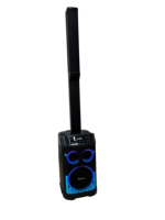 Columna de Sonido para Exteriores de 120W y 8 Pulgadas, Ideal para Fiestas y Conciertos, con Luces, Micrófono y Control Remoto