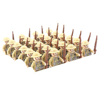WW2 militaire Mini soldat Figure armée arme soldat allemand soviétique USA rmy bloc de construction jouets