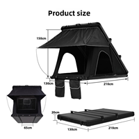 Carpa de Techo Zentopia para Todas las Estaciones, Impermeable, Protección Solar, Perfil Bajo, Aerodinámica, de Aleación de Aluminio Triangular para SUV, Sin Instalación
