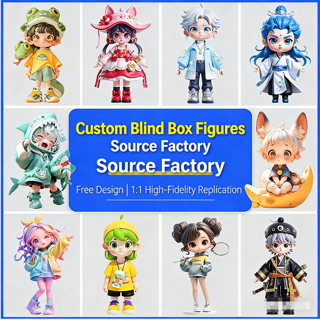 Custom Made PVC ABS Resin Silicone Action Figure Toys Blind Box Collectible Keychain Phone Case Supplier