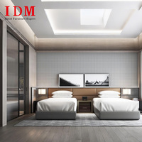 IDM Modernes Massivholz Umweltfreundliches Hotel-Schlafzimmer-Set 5-Sterne Luxus-Apartments Villen - Maßgefertigter Hersteller Komplettprojekt