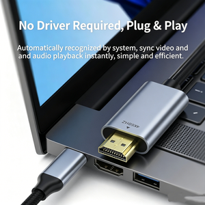 <span class=keywords><strong>สาย</strong></span>เคเบิล USB C แบบร้อน สำหรับเชื่อมต่อ HD มัลติมีเดีย 4K60Hz แกนทองแดงเคลือบทอง หัวต่อชุบทอง ป้องกันสัญญาณรบกวนด้วยอลูมิเนียมฟอยล์ สำหรับจอภาพ - Product Image 2