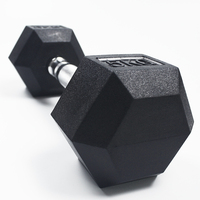 Ensemble d'haltères hexagonales en fer noir pour usage commercial, poids libres, équipement de fitness pour salle de sport, entraînement de force
