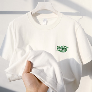 Camisetas Personalizadas de Algodón Grueso para Hombre, Lavado Ácido, Bordado Personalizado, Diseño Gráfico Personalizado, Impresión Digital - Product Image 2