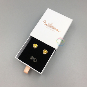 Luxury White Custom Logo Drawer Cardboard Pearl Necklace <strong>Jewelry</strong> <strong>Packaging</strong> - Product Image 3