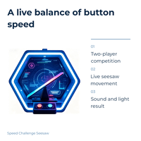 Défi de vitesse hexagonal : Exposition scientifique interactive à bascule pour l'éducation STEM, idéale pour les écoles et les musées scientifiques