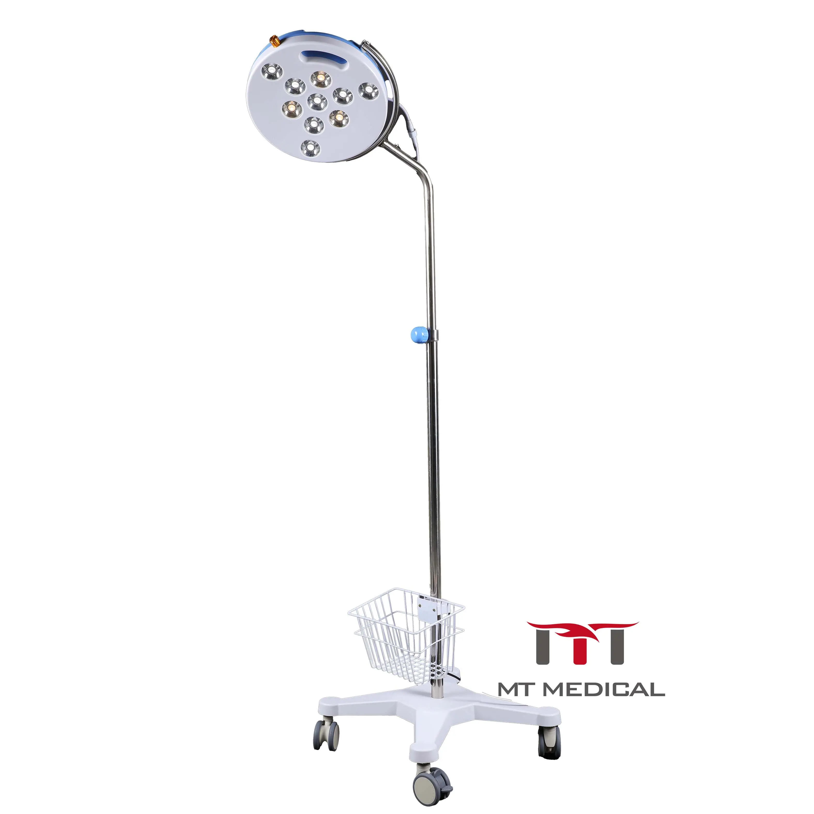 MT 의료 인기있는 모바일 시험 램프 반사경 발광 그림자없는 램프 단일 헤드 Led 작동 빛