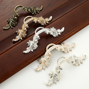 Hot European Zinc Ancient Silver Bronze Furniture Handles &amp; <strong>Drawer</strong> Pulls for Cabinet Bedroom Bathroom Mall &amp; Outdoor Use - Product Image 1