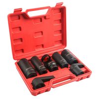 Kit de Extracción Rápida de Sensor de Oxígeno de 7 Piezas/Juego, Llave para Sensor O2/Herramienta Universal de Alta Calidad para Sensor Automotriz, 1/2", 3/8", 22 mm