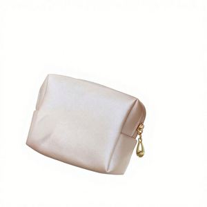 Pocket Red Envelope Coin Purse Clutch <b>Small</b> Carry Air-<b>cushion</b> Touch-up Zipper Waterproof PU Mini Makeup Bag - Product Image 1