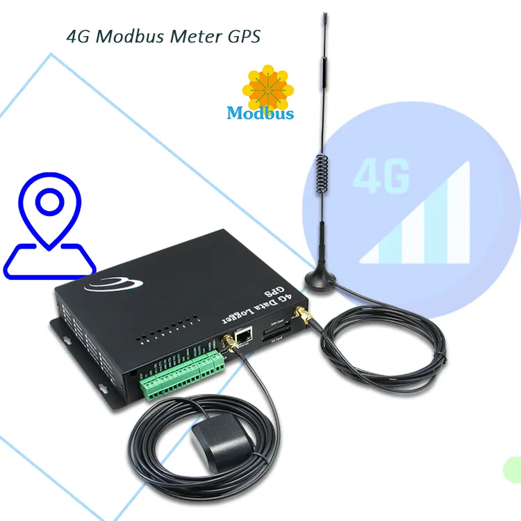 Dispositivo di localizzazione gprs GSM in tempo reale 4G miglior tracker Multipoint Modbus 4G Ethernet GPS Data Logger satellite dispositivo di localizzazione gps
