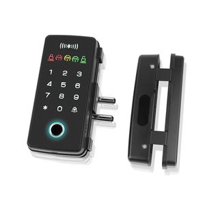 Deyang Enpu 708 Fingerprint Lock For Glass Metal Wooden Doors No Drilling Required Smart Lock With Password Card Swipe - Product Image 1