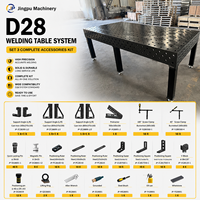 Table de soudage 3D certifiée CE D16 D28, système de fixation modulaire, poste de travail de soudage réglable, fourniture d'usine