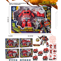 Jouets de la série Robots Transformables Pompiers, Assortiment de 5 styles variés