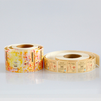 Étiquettes adhésives personnalisées imprimées en couleur, écologiques et durables, en rouleau, autocollantes, pour pochettes de lingettes humides pour bébés