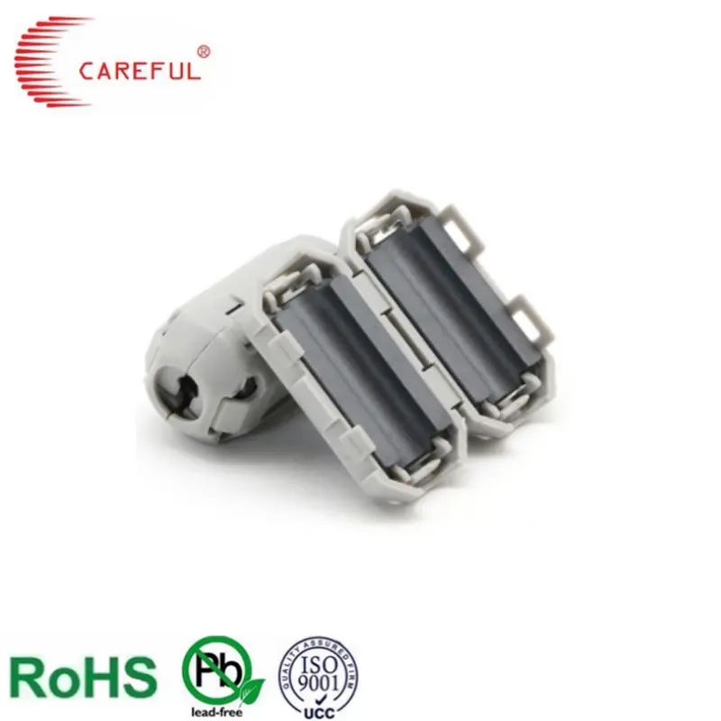 Factory Direct Factory Price Wholesale Different Size Gray Plastic Shell Clip-on Noise Ferrite Core