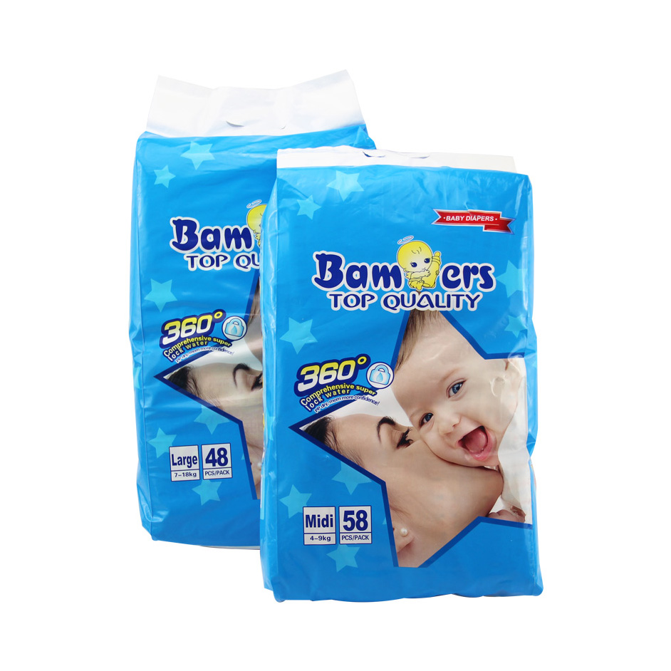 Apilador de pañales de bambú para bebé, número de bebé 0, pañales de bebé removidos en EE. UU., bolsa de plástico, pañales de bebé ultra secos, precio de fábrica