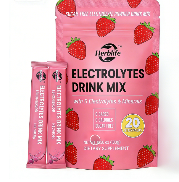 Electrolyte Stick Drink Mix Sports Nutrition Energy Supplement Vitamin Supplement Powder 20 Packets Hydration Electrolyte Powder