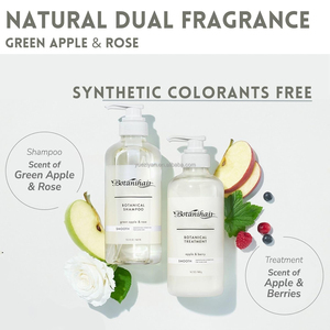 <span class=keywords><strong>Shampoo</strong></span> démêlant à la kératine lissante à la rose et à la pomme verte naturelle, enrichi en vitamine E, protéines, acide hyaluronique, céramide et collagène - Product Image 5