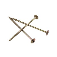 Premium Metric Self-Tapping Countersunk Torx Steel Wood Screws Yellow Zinc Plated Chipboard Fasteners