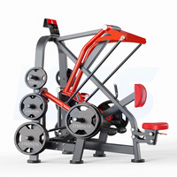 Machine à charge par disques Super Lat Machine pour la musculation des Térapectoraux Majeurs et des Dorsaux en V, Équipement de Gym Commercial, Conception Biomecanique