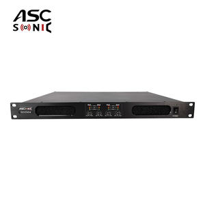 מגבר הספק מקצועי ASCSONIC SD2504 בעל 4 ערוצים, <span class=keywords><strong>250</strong></span> וואט, Class D, עם אחריות לשנתיים, 20 הרץ-34 קילו-הרץ - Product Image 3