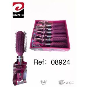 MNJ Set di Spazzole per Capelli Unisex 12 Pezzi, Spazzole Rotonde con Manici in Metallo, Design Elegante per lo Styling Quotidiano - Product Image 1