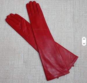 Gants longs en cuir de mouton personnalisés 2026 avec écran tactile, anti-boulochage, longueur coude, pour femme, pour le ski - Product Image 6