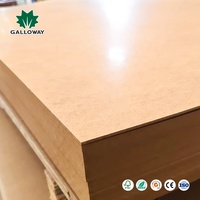 Prix de gros Plaques MDF HDF Grade E0 1220x2440 7/16 3/4 18mm d'épaisseur 8x4 8x5 Plaque MDF HDF unie en stock