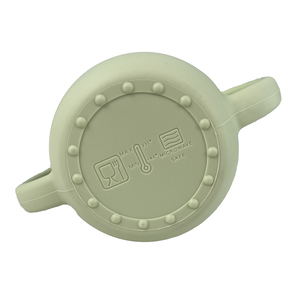 Gobelet d'apprentissage pour tout-petits Benhaida, durable, grand format 280 ml, sans BPA, anti-fuite, en silicone, avec paille et poignée - Product Image 6