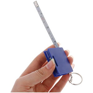 Portable 1m Tape Measure Keychain with Mini Bubble Level Small Housing Retractable Metal Measuring Tape Keyring Supply - Product Image 2