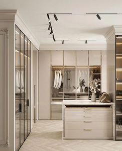 Logo personnalisé Dressing Chambre à coucher Placard de rangement Combinaison Armoire ouverte du sol au plafond - Product Image 6